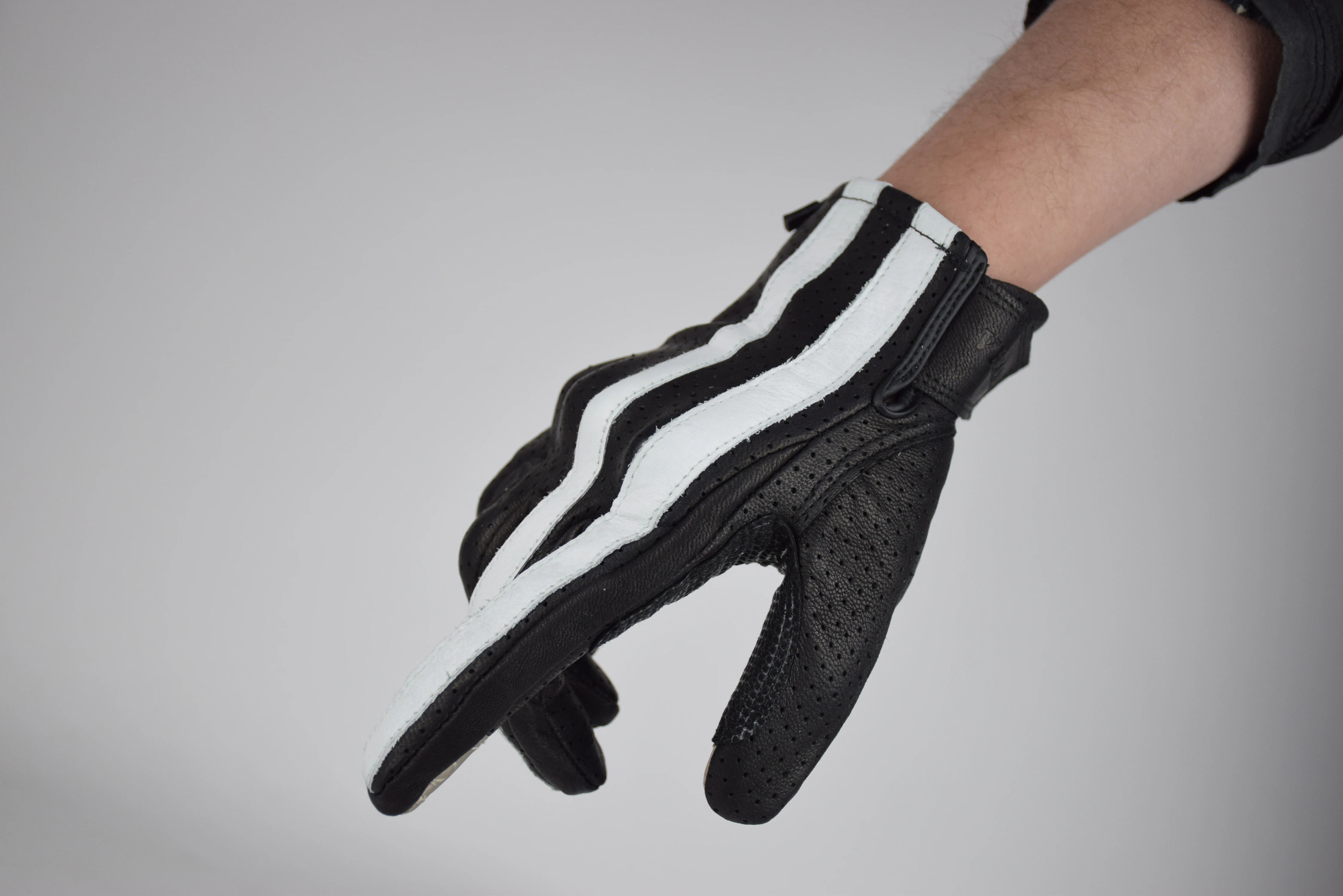 

Retro Leather Motorcycle Racing Glove Double Finger Touch Motocross Gloves Hard Shell Protection Breathable Mountain Bike Gloves