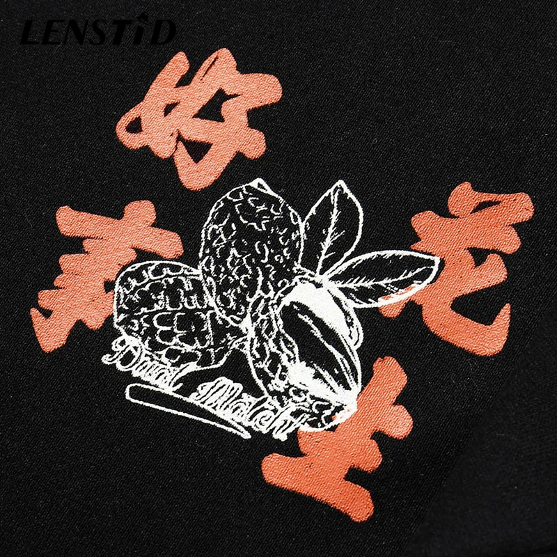 LENSTID мужские толстовки в стиле хип-хоп с принтом Харадзюку арахисовым Осенние