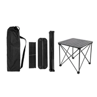 aluminum alloy portable folding camping table foldable hiking desk traveling dinner desk indoor outdoor ultralight furniture
