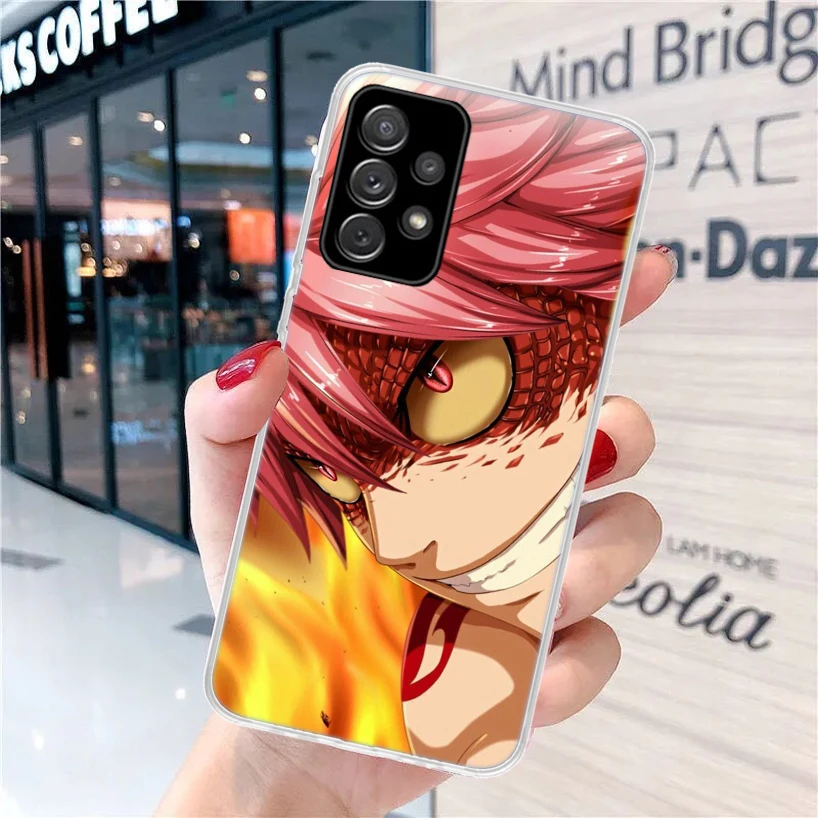 Чехол Феи хвост аниме для Samsung Galaxy A52 A53 A12 A13 A22 A23 A32 A33 чехол телефона A72 A73 A02S A03S A42 5G