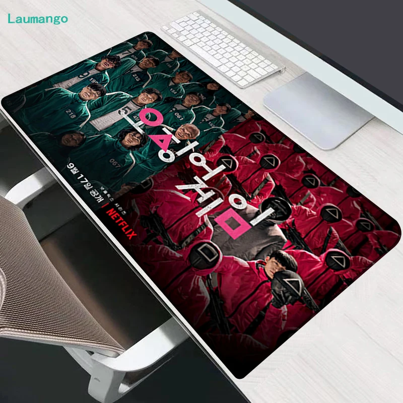

South Korea Squid Game Large Xxl Mousepad Anime Desk Pad Mouse Pc Mat Laptop Gaming Accessories Gamer Computer Table Varmilo