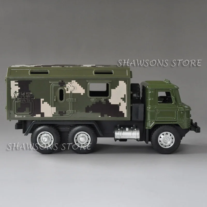 1:43 Масштаб литой военная модель игрушка советский GAZ-66 грузовых автомобилей вытяните назад автомобиль миниатюрная копия w/звук и светильник