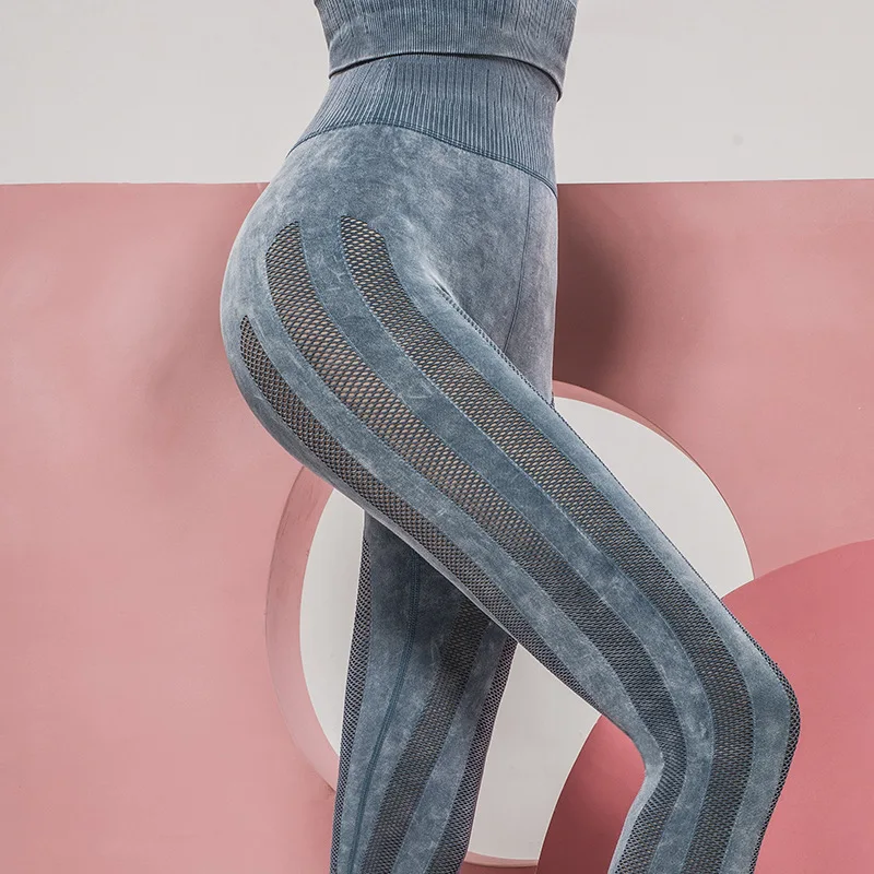 

2021 Energy Seamless Yoga Leggings With Mesh Gym Sports Pants Push Up Running Yoga Leggings Workout Fitness Yoga Pants Female