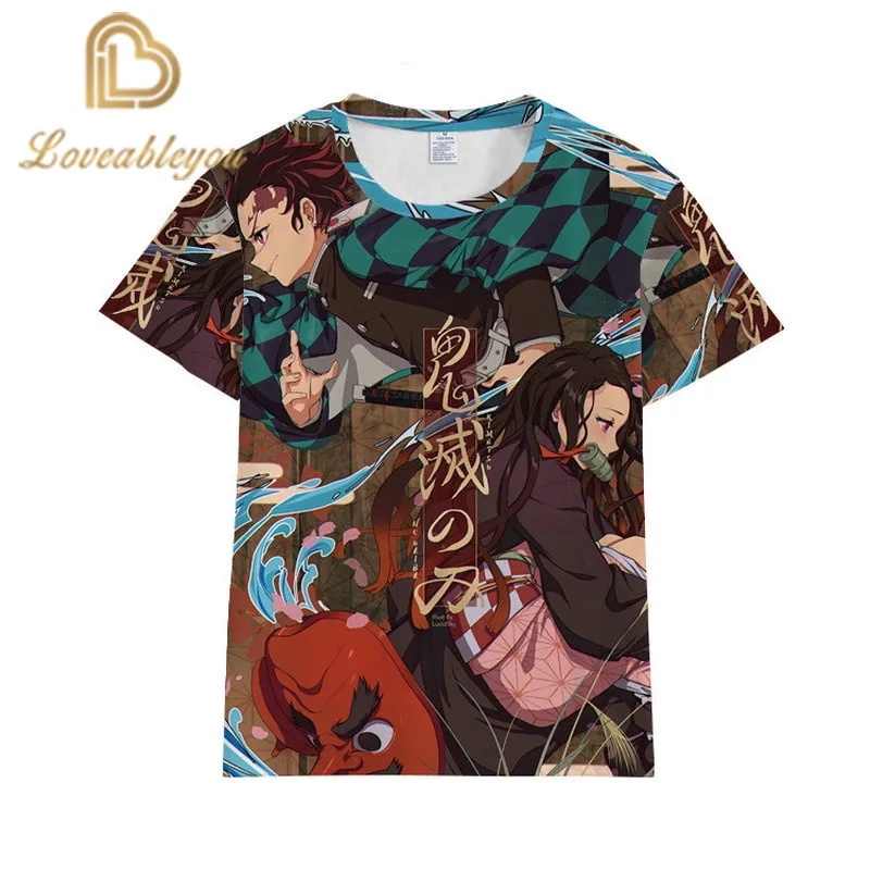 

Demon Slayer Kimetsu No Yaiba 3D Printed T-shirt Men and Women Casual O-Neck Streetwear Tshirt Fashion Hip Hop Tees Tops