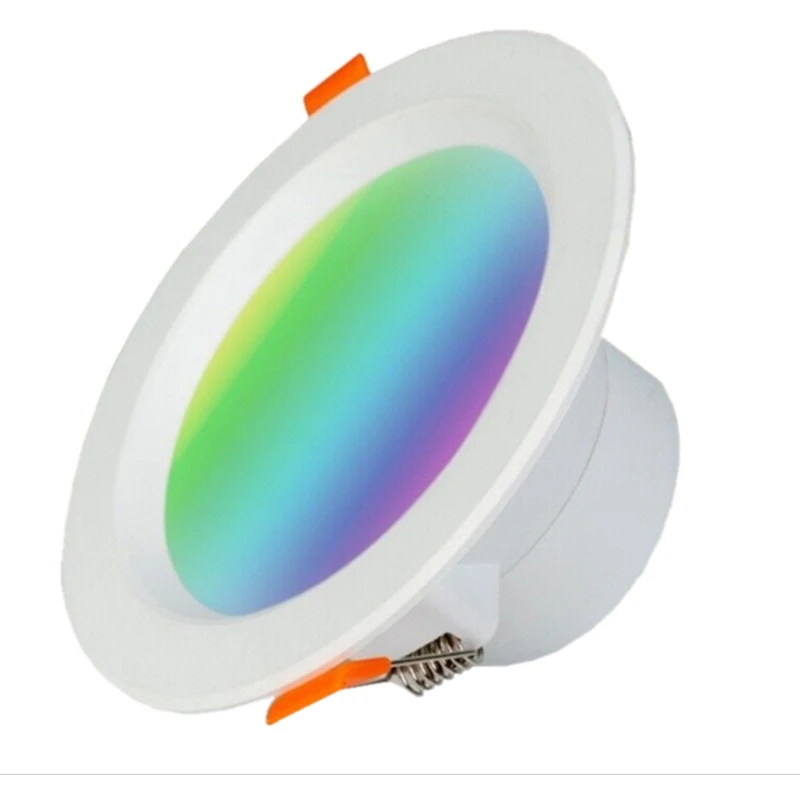 

Умный утопленный потолочный светильник с Wi-Fi, 7 Вт, RGBCW, цветной умный светильник для Google Home, Amazon Aexa Tuya