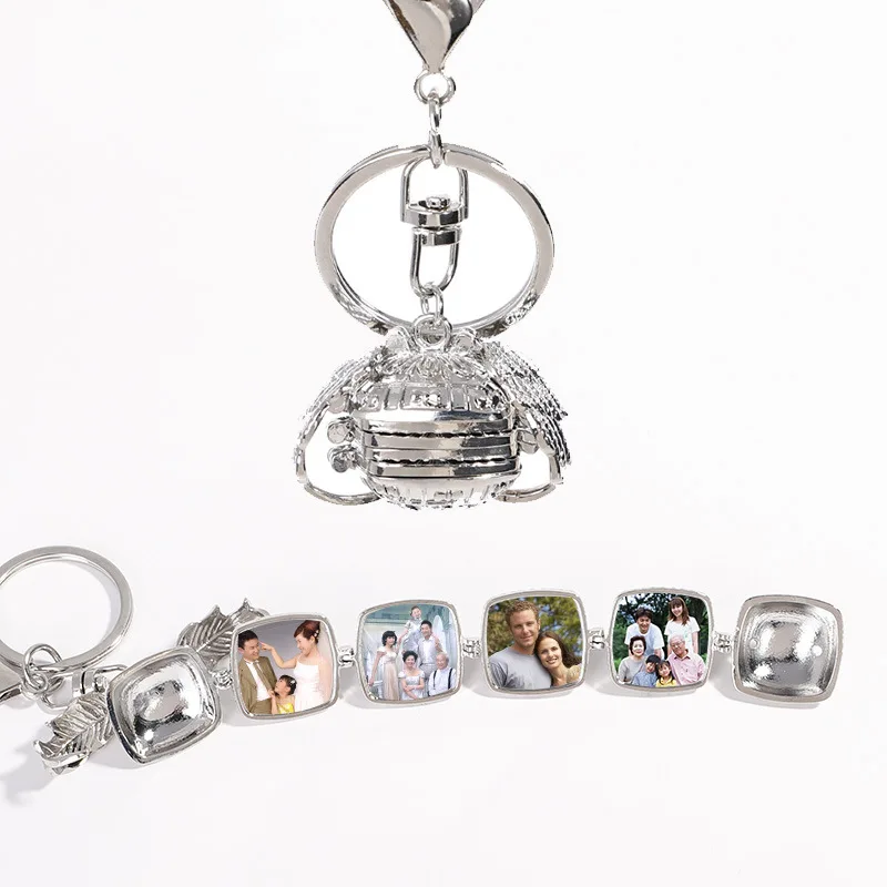 Новинка 2020 креативные мини брелки с фотоальбомом модные для ключей мужские