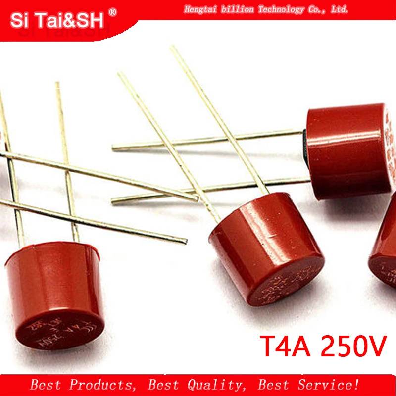 (10 шт./лот) T4A 250V круглый предохранитель 4A цилиндрический предохранитель|fuse 250v|fuse
