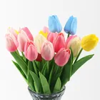 Искусственные цветы из Искусственные цветы тюльпаны шелка, 10 шт.