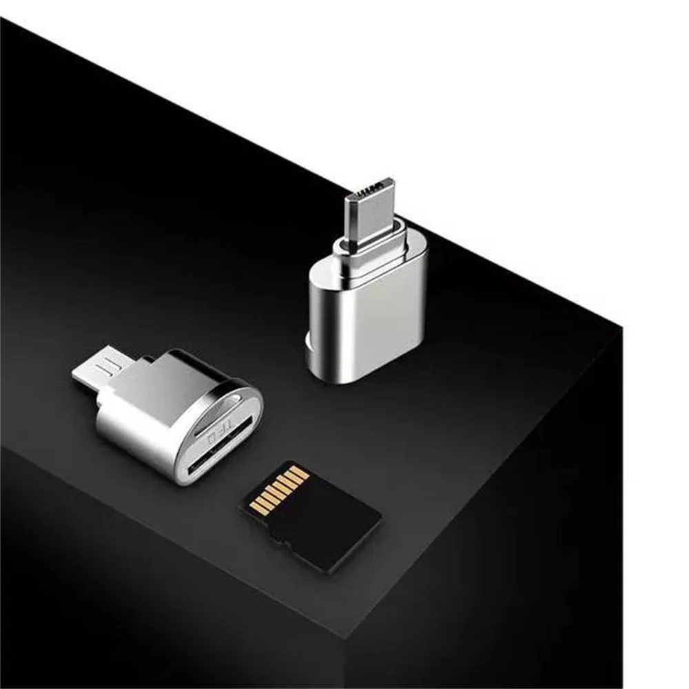 Micro usb 2,0 type c otg телефон мини-адаптер для чтения карт памяти алюминиевый кардридер для micro SD/TF microsd ноутбука