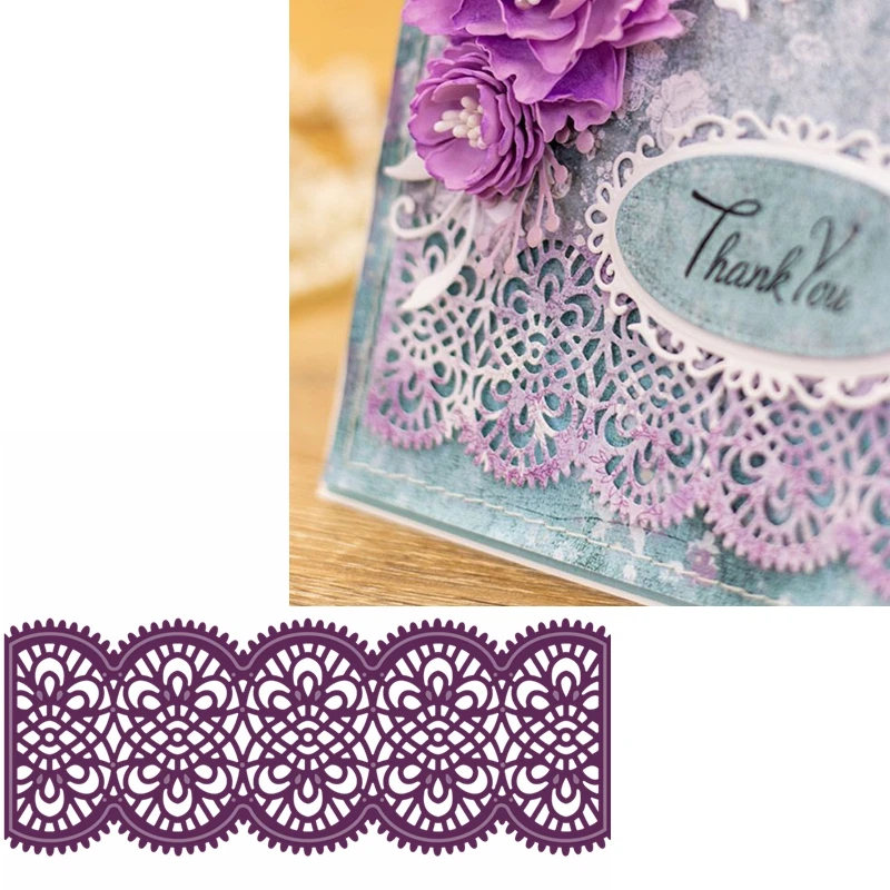 Металлические Вырубные штампы с перекрестными цветами вырубные декоративные