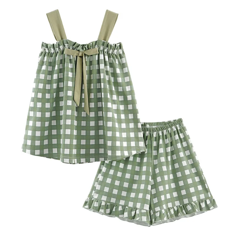 

Summer Sports Casual Women's Cotton Pajamas Can Wear Extra Large Leisure Tops