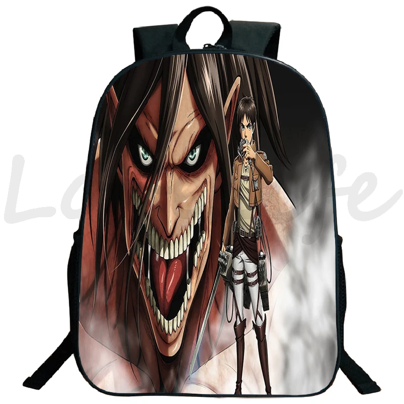 Attack on Titan Backpack Daily Mochila School Bag Cool Anime Bookbag For Student Laptop Rucksack boys girls Travel Schoolbag | Багаж и