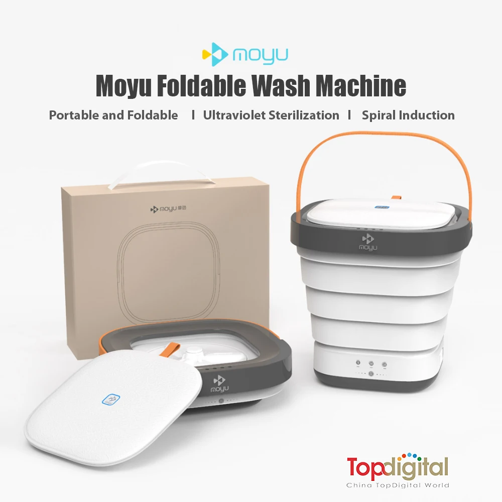 

Moyu mini portable washing machine XPB08-F1S Foldable UV Sterilization Machine Folding Washer Touch Control For Travel 100-240V