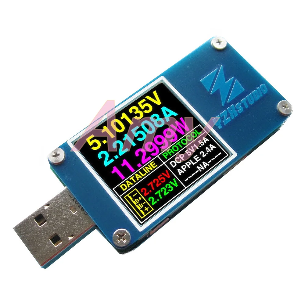 YZXstudio ZY1276 синий стол ZY1270 цветной Измеритель USB PD TC тестер напряжения и емкости