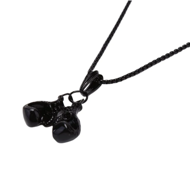 Hot New Fashion Mini Alloy Boxing Glove Necklace Fitness Unisex Jewelry Cool Charm Pendant For Men Boys Gift Choker | Украшения и