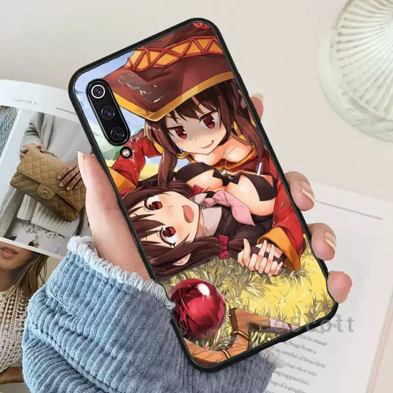 

Konosuba Megumin Phone Case For Xiaomi Redmi 4x 5 plus 6A 7 7A 8 mi8 8lite 9 note 4 5 7 8 pro