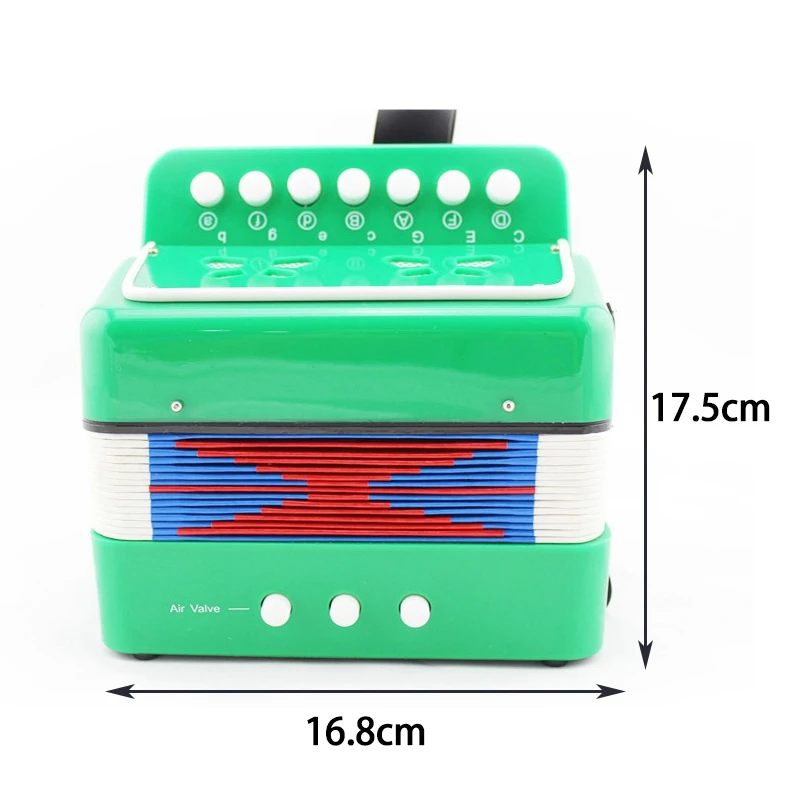 

1PC Mini Kids Accordion 7-Key 3 Bass Educational Childrens Beginner Practice Music Instrument Band Toy