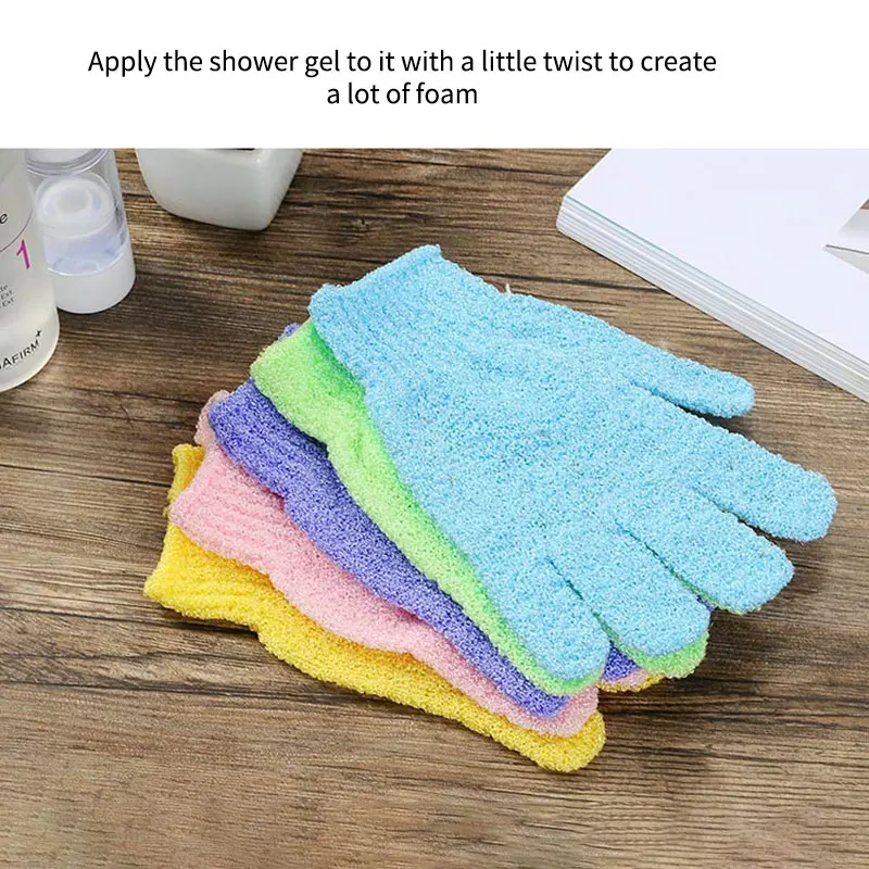 4 шт. перчатки для отшелушивания и мытья тела|Банные щетки губки скребки| |