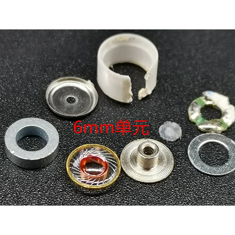 Высокоомные драйверы 160 Ом Динамики наушников с диафрагмой из силикона 5 мм 6 мм с круглым магнитом.