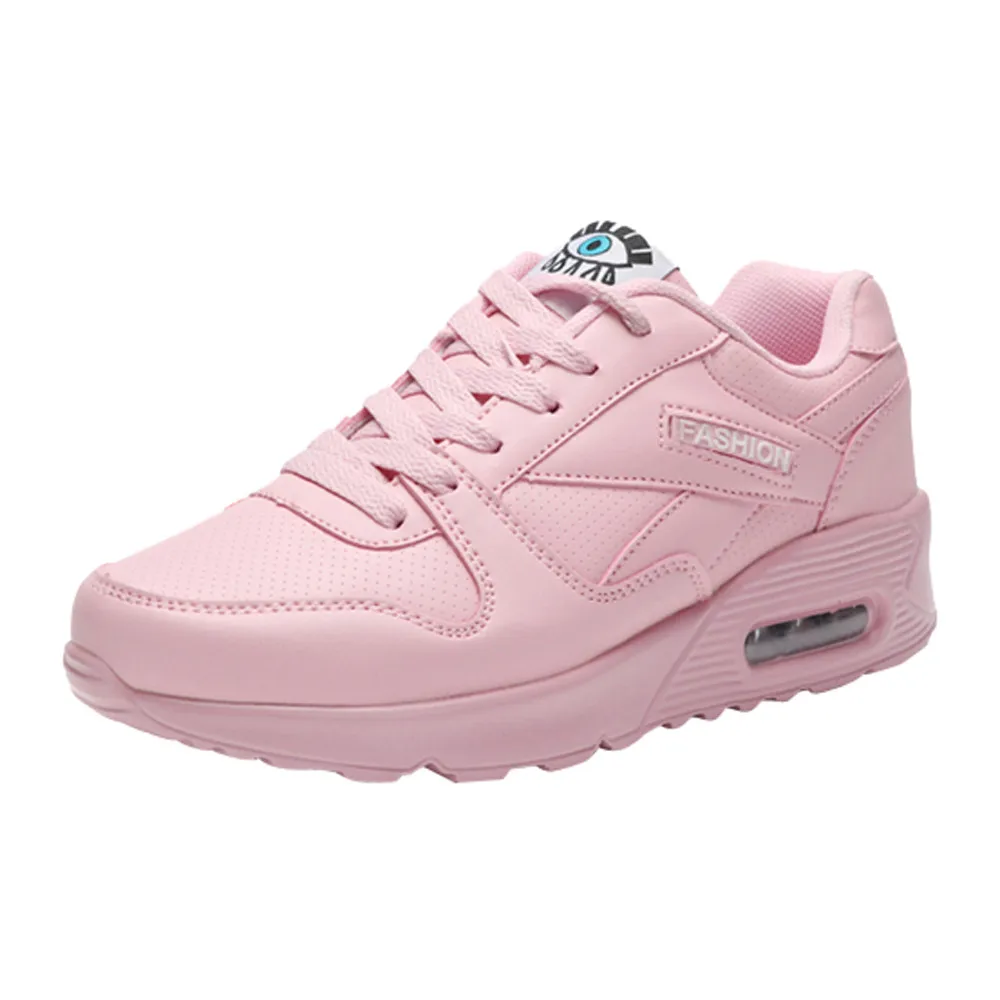 

Women's Chunky Sneakers 2021 Fashion Women Platform Lace Up Pink Vulcanize Shoes Womens Female Trainers Dad Shoes