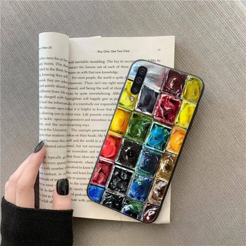 

Watercolors Set Paint Palette Painting Box Phone Case For Samsung galaxy S 9 20 A 21 30 31 40 50 51 71 s note 20 j 4 2018 plus