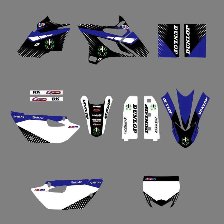 

For Yamaha YZ85 YZ 85 2015-2020 Full Motocross Decal Team Graphic Sticker Kit Custom Number Fairing Decals for Dirt Bike 2019