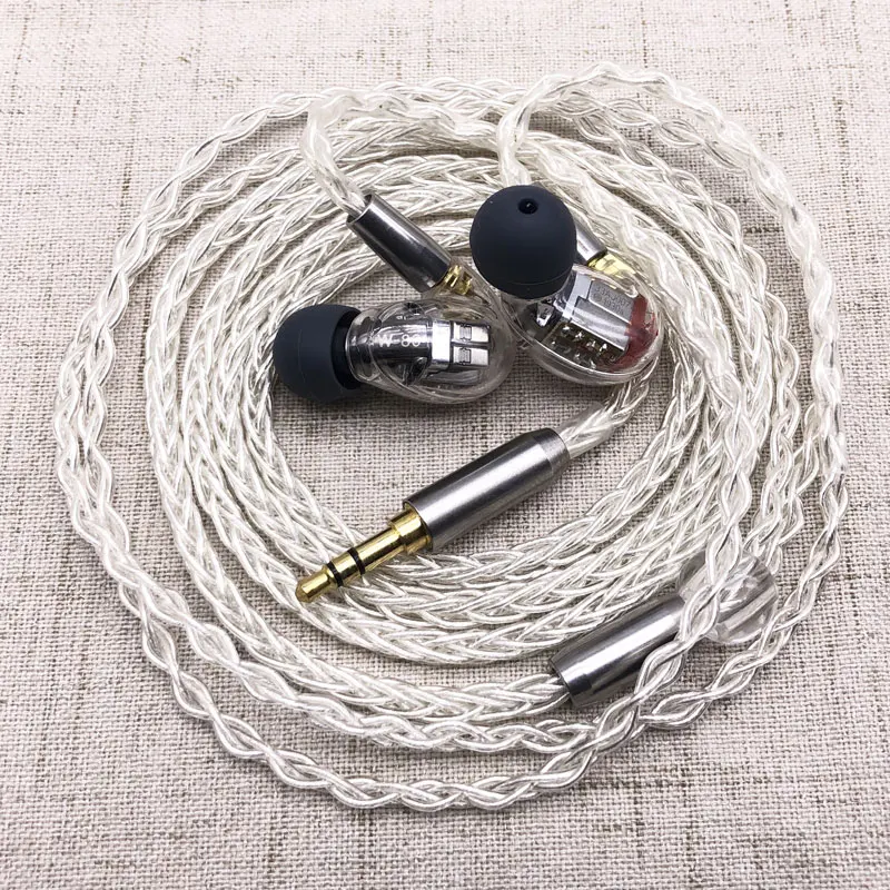 DIY HIFI на заказ MMCX 8BA сбалансированные арматурные драйверы в ухо наушники для Shure SE846 наушник кабель для Ноулз Ба+ сонион ба - Цвет: 8BA  and cable