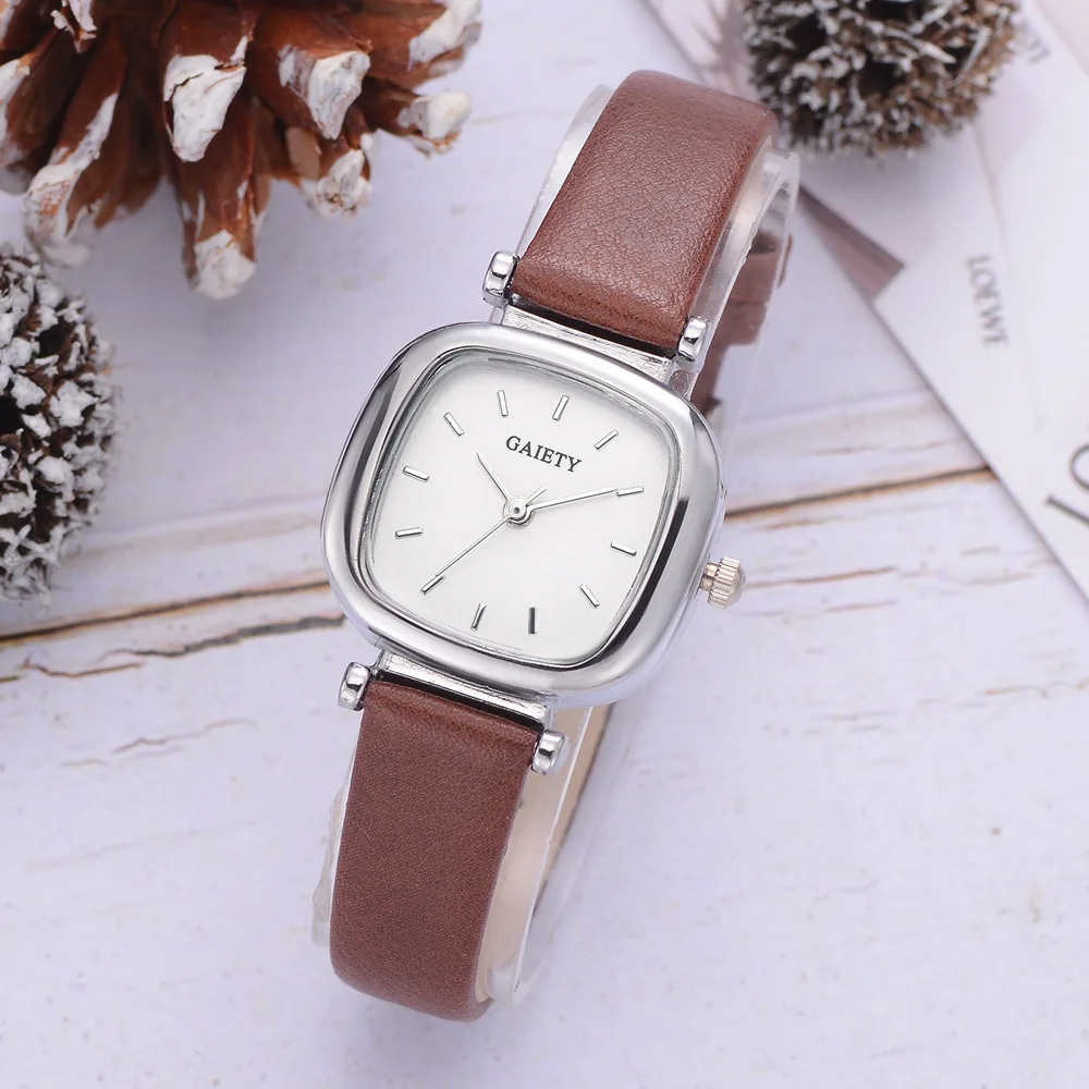 

New niche watch fashion PU belt quartz watch ladies watch