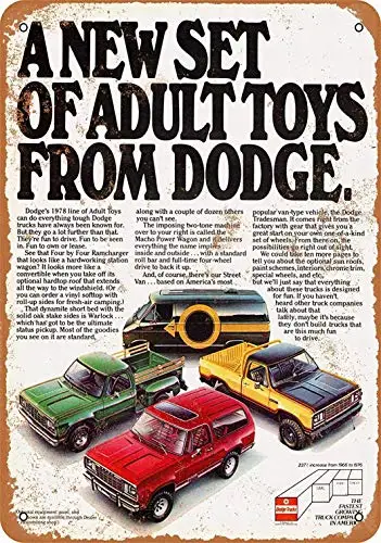 

12x16 металлический знак-Dodge Trucks-Ретро Декор стен для дома