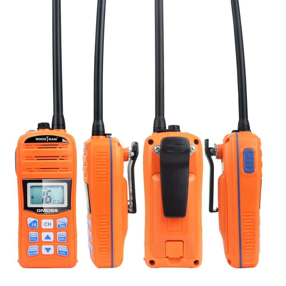 RS-35M GMDSS Two Way VHF Radio telephone Marine Walkie Talkie Float IPX7 1500mAh Disposable Lithium Battery enlarge