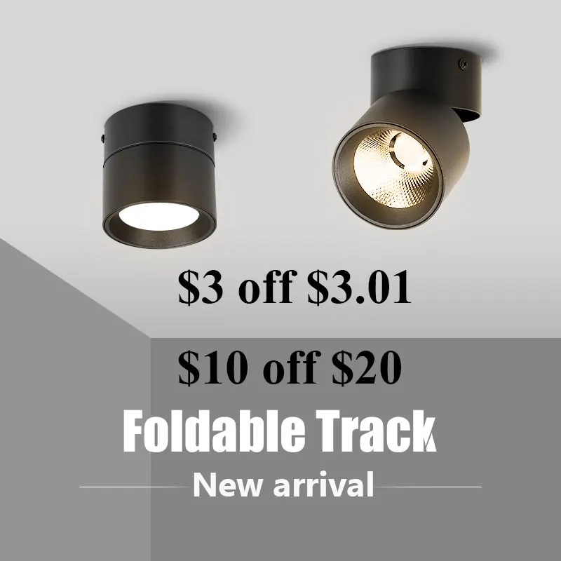 Новый складной COB светодиодный Трековый светильник Точечный трек ing Системы s