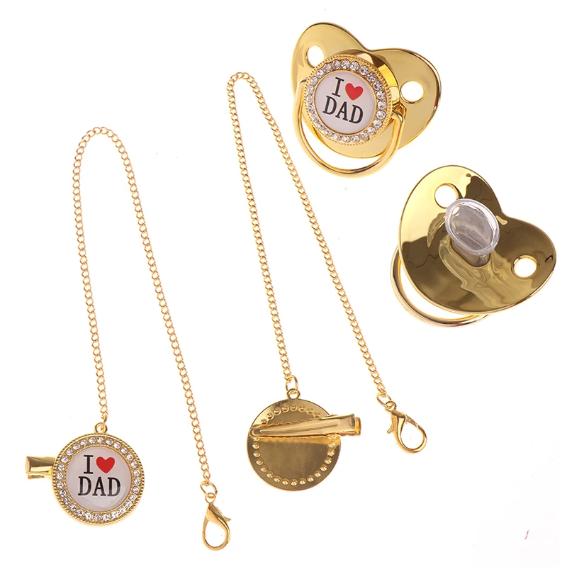 

Pacifier with Chain Clips Newborn Infant Food Grade Dummy Soother Nipples For Baby Newborn Boy Girl BPA Free