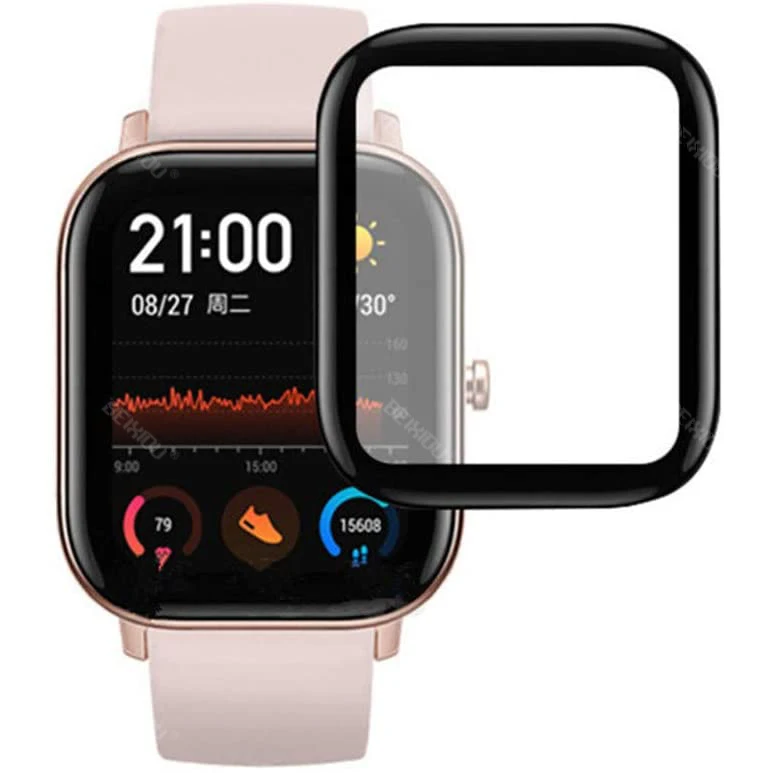 20D Защитная пленка с изогнутыми краями для xiaomi Huami Amazfit Bip S Gts мягкая защитная Lite |