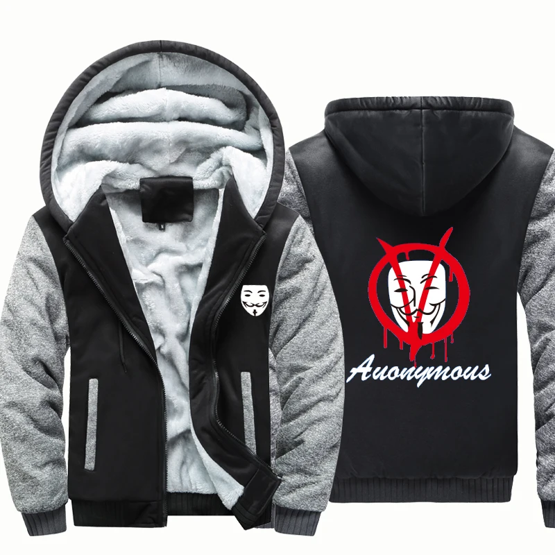 

Joker Face graphic windbreak outwear Male coatwarm hoodies man thick Camouflage Sleeve causal winter Jacket hoody men clothes