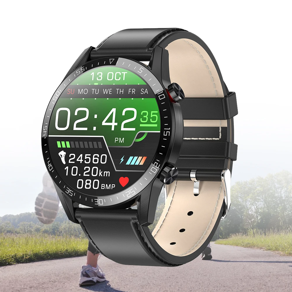 

2020 Bluetooth Call Smart Watch ECG PPG Heart Rate Fitness Tracker Blood Pressure 1.3 inch IP68 Waterproof Smartwatch VS L11 L8