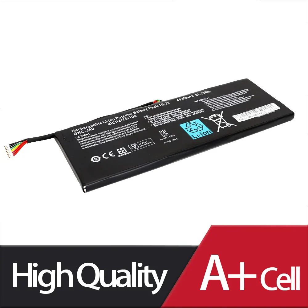 GNC-J40 961TA013F ноутбук Батарея для GIGABYTE P34F P34G P34K P34W V2 V3 V5 V7 серии 15 2 V 4030 мА/ч 61.25WH Новый |