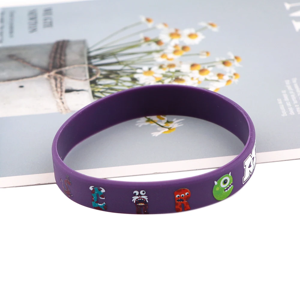 

LB2363 Disney Monsters University Cute Cartoon Bracelets Trendy Silicone Bracelets Hand Bangle Men Women Jewelry Gifts