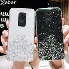 Чехол для телефона Xiaomi Redmi Note 10, 9S, 9 Pro Max, 10X, 9T, 9C, 9A, 9, 8, 8T, 7, K40, K20, K30, силиконовый, с блестками