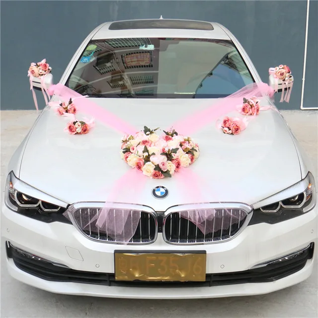 06 (8 pcs) 1 комплект искусственный цветок Свадебный Автомобильный декоративный набор романтические шелковые поддельные розовые цветы пиона подарок на день Святого Валентина вечерние принадлежности для фестиваля - Цвет: 06 (8 pcs)