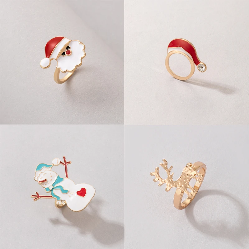 Tocona прекрасное черно-белое милое кольцо в форме сердца для женщин и девушек Золотое металлическое кольцо из сплава обручальные ювелирные изделия оптовая продажа Anillo 20716