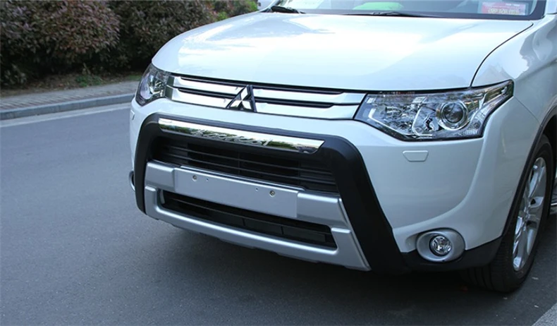 Для автомобильного бампера для Mitsubishi Outlander 2013. бампер высокого качества ABS передний+ задний авто аксессуары