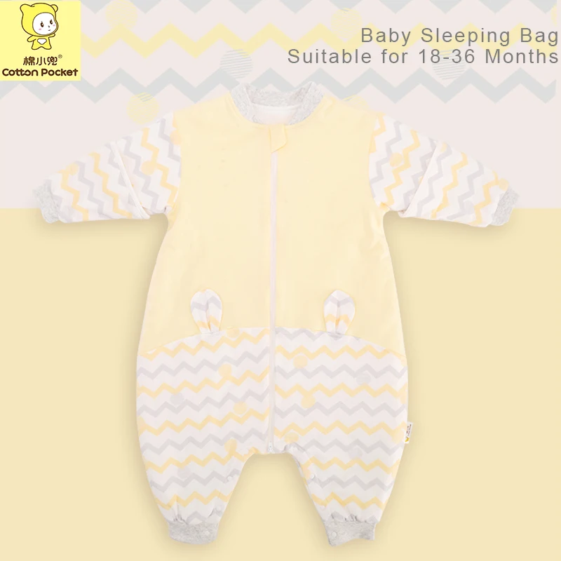

Baby Girl Sleeping Bag Soft Cotton Split Leg Warm Sleeping Bag Winter Jumpsuit Pyjamas for Kids 18-36 Month Ages