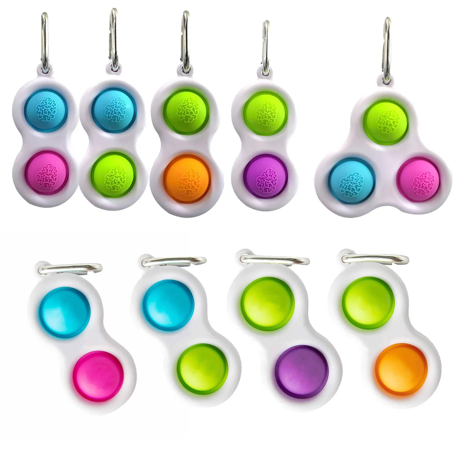 

Simple Dimple Fidget Toys Mini Stress Reliever Toys For Adult Children Push Bubble Antistress Toys Funny Pop Fidget Toy