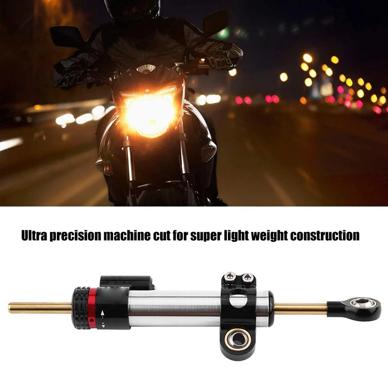 Универсальный 2 5 см регулируемый рулевой демпфер Стабилизатор мотоцикла CNC