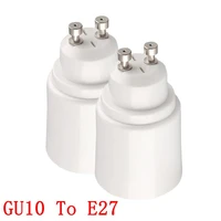 1 pcs gu10 male to e27 female base light lamp bulbs adapter edison screw socket base converter led bulb lamp plug extender