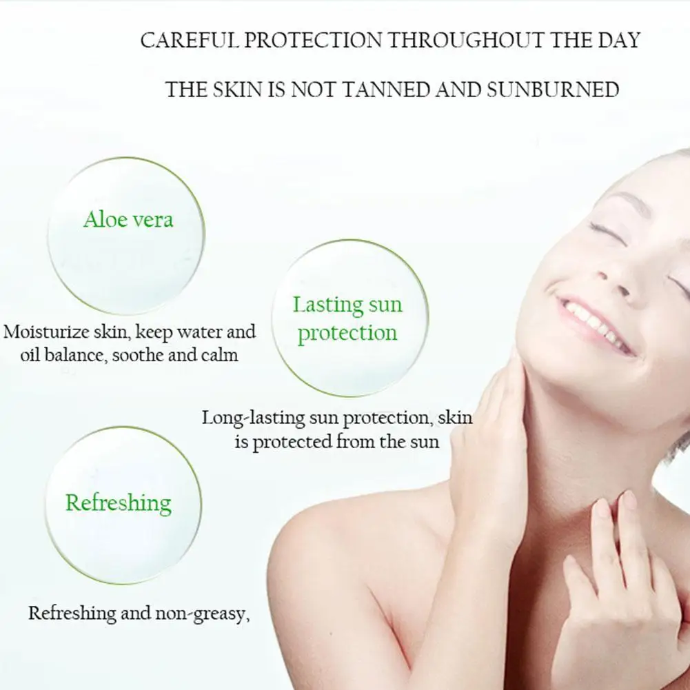 

Aloe Vera Moisturizing Sunscreen Isolation Concealer Whole Body Refreshing Moisturizing Sun Protection Sweat Proof Skin Care