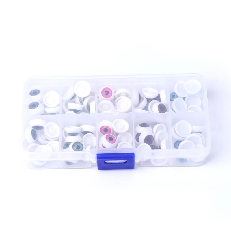 

100Pcs Plastic Safety Doll Eyes For Animal Toy Puppet Making DIY Craft Accessories 95AE