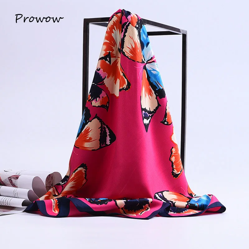 Шелковый шарф 60*60 см роскошный брендовый цветной шейный платок с принтом