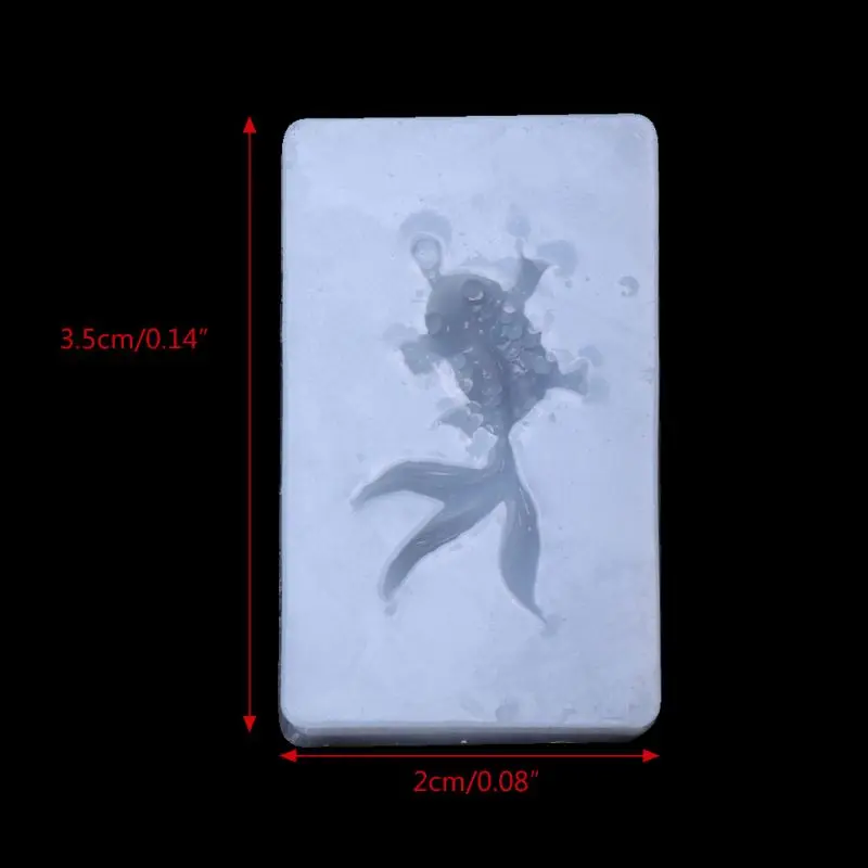 

2021 New Goldfish Pendant Liquid Silicone Mold DIY Resin Jewelry Making Craft Tool