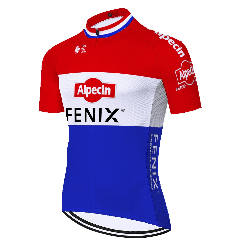 Мужская велосипедная футболка ProTEAM Alpecin Fenix летняя быстросохнущая одежда с